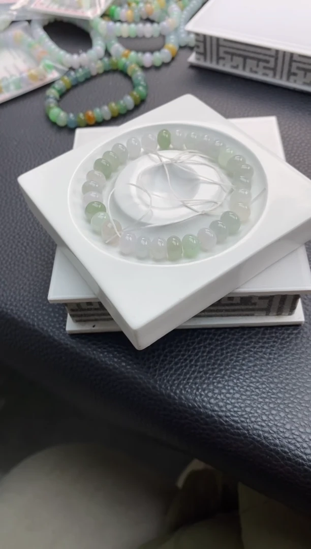 翡翠散珠46天然A货翡翠散珠多样性发10颗