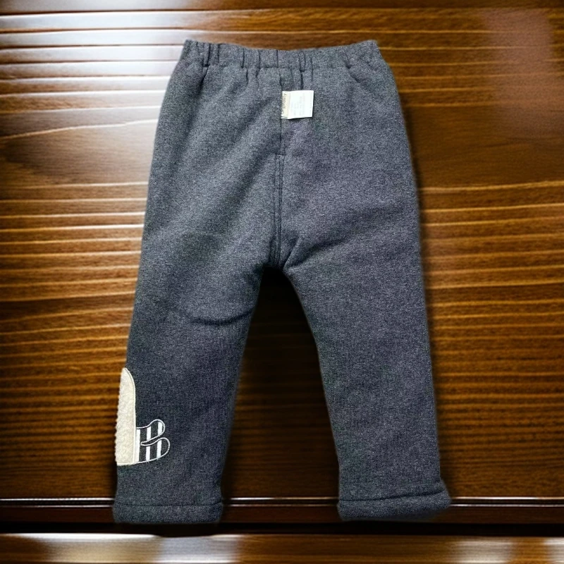 爱麻麻童装9142853女童秋冬针织双层加绒加厚棉打底裤保暖舒适