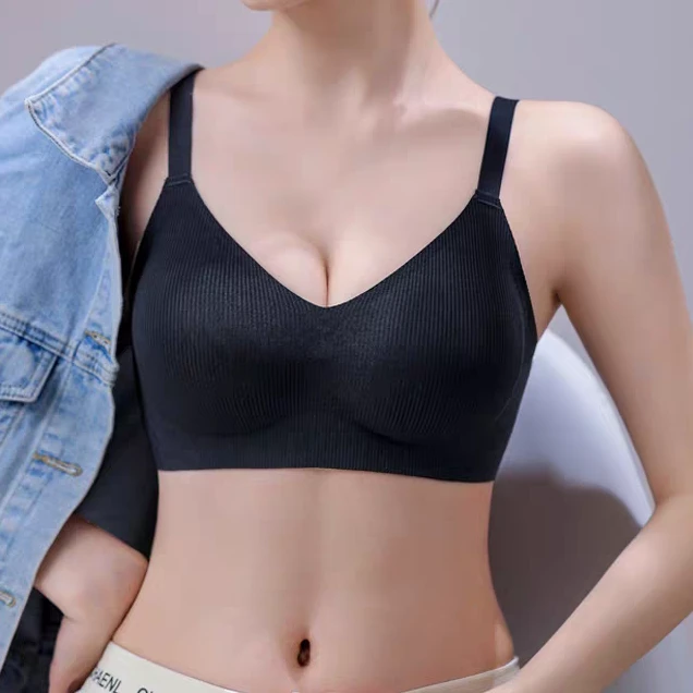 802无痕内衣女聚拢小胸显大防下垂收副乳胸罩无钢圈文胸2025新款