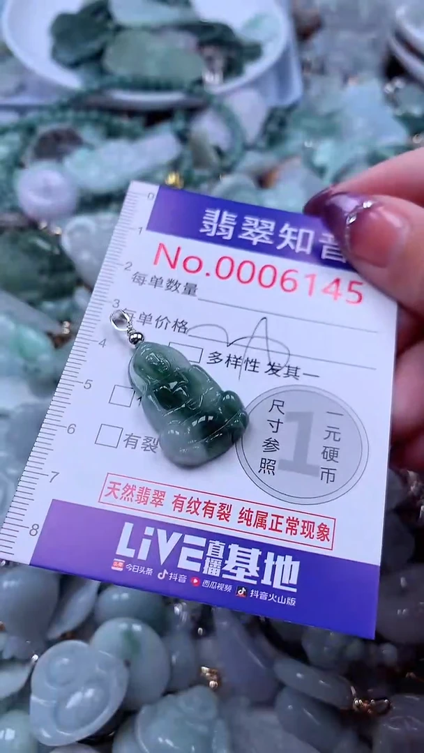 翡翠未镶嵌吊坠(不含链)6145