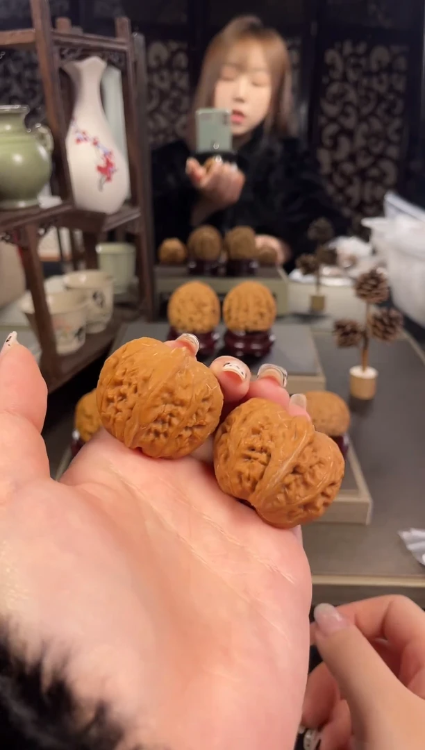 【闪购商品】文玩核桃把件平谷元宝39尺-13