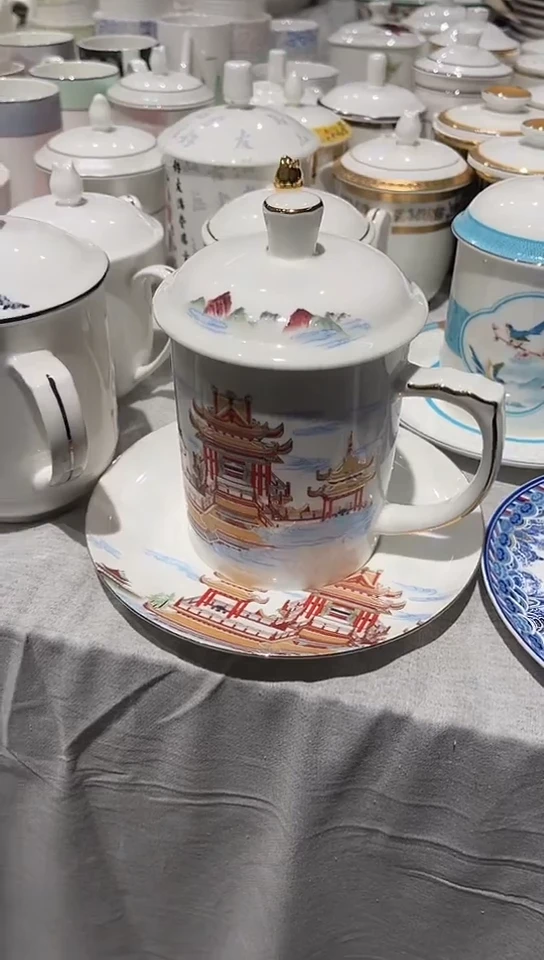 瓷仙境茶杯隆达骨质瓷