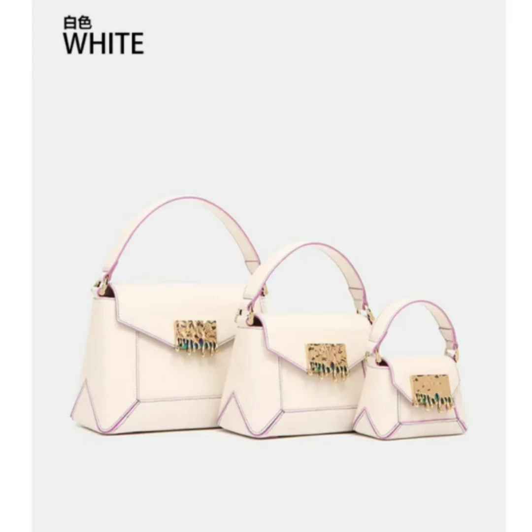 钟意宠粉-SABLYN新款轻奢时尚牛皮手提单肩包2253（小号白色）037