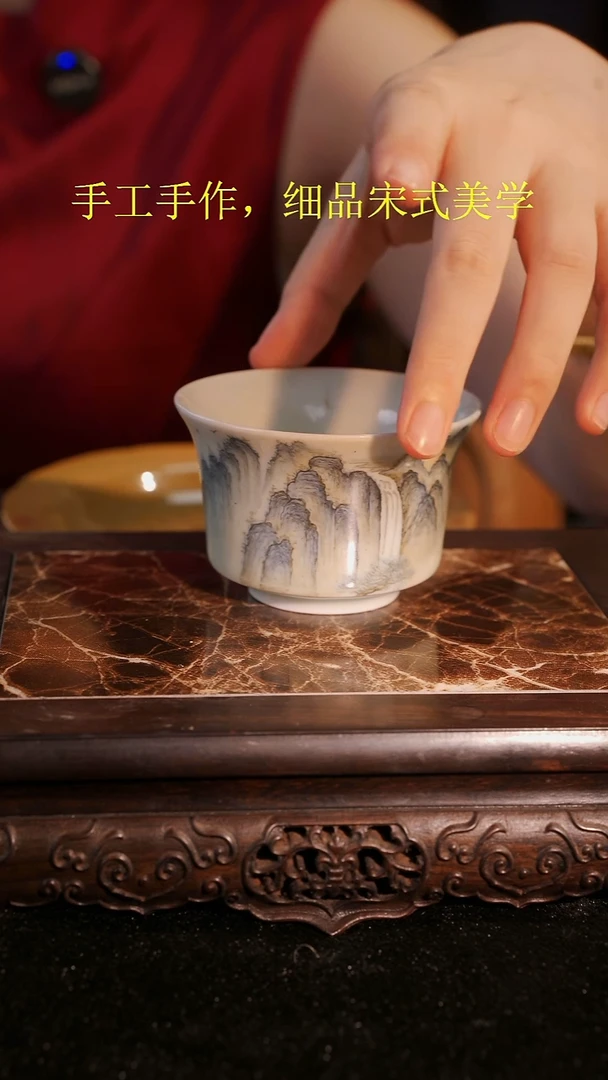 杯子等烟雨陶瓷手作主人杯