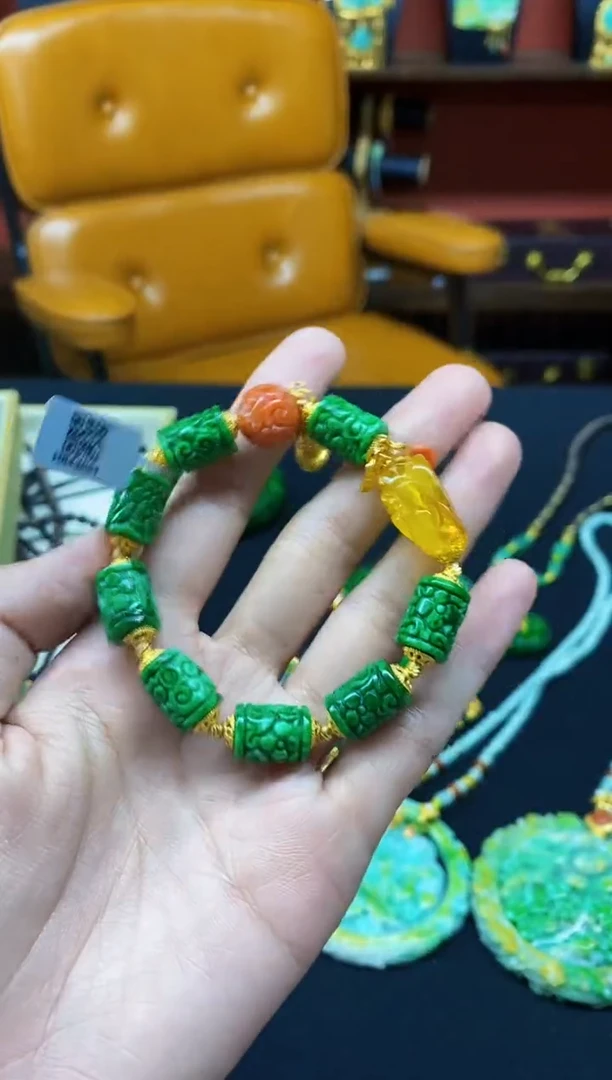 颈饰未镶嵌翡翠翡翠手串