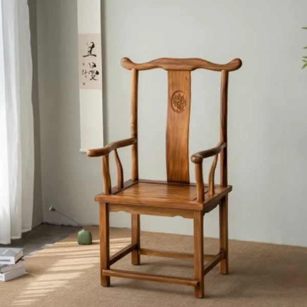 官帽椅YF椅子摇椅书椅靠背椅实木椅太师椅圈椅围椅家用书房茶椅