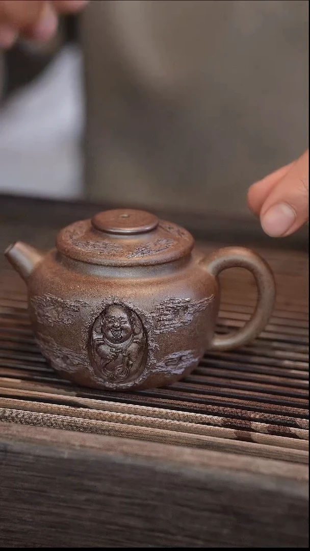 茶壶紫砂巨轮佛 190cc