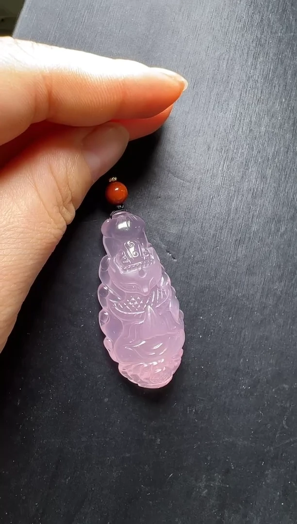 颈饰未镶嵌水晶粉水晶将军狐吊坠 JP56575