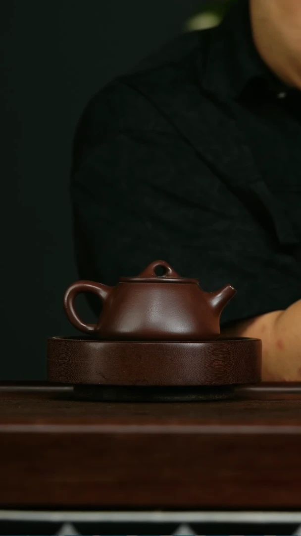 茶壶紫砂h29石红石瓢壶