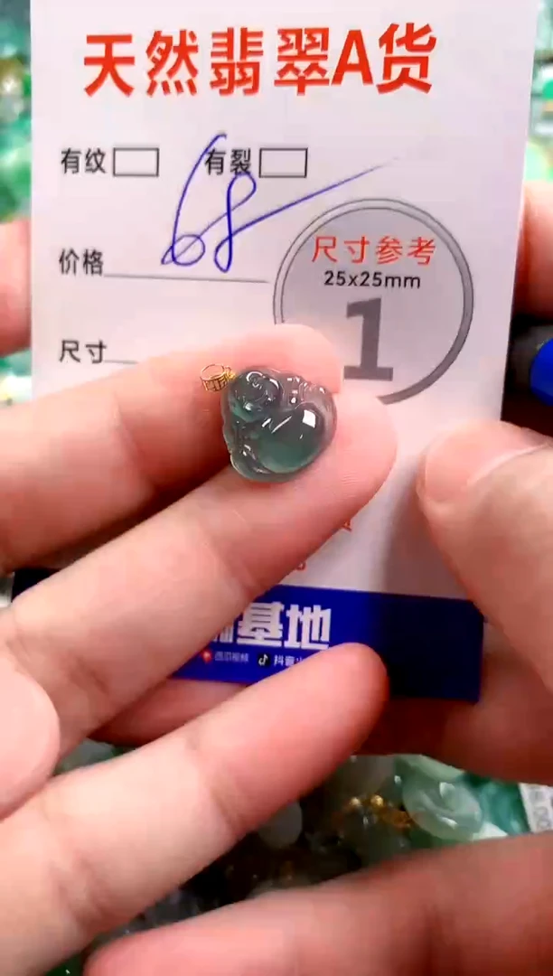 翡翠18K金镶嵌颈饰23000135
