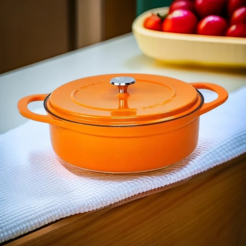 YODINE肴达人Nature-28cm自然系列海鲜锅#铸铁珐琅厨房佳品节能