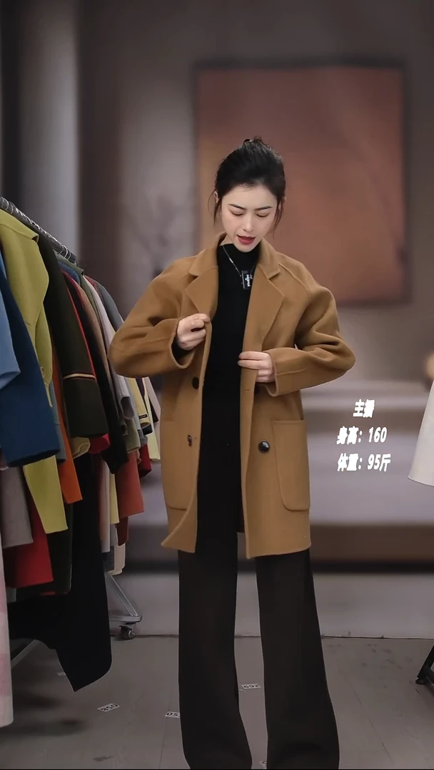 长 短款羊羊大衣066