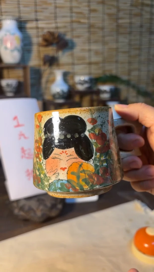 【闪购商品】杯音陶诗墨家原创手绘瓷器