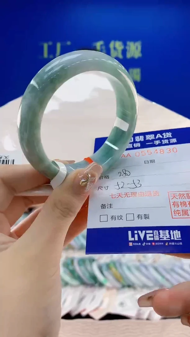 翡翠手镯未镶嵌30天然翡翠A货