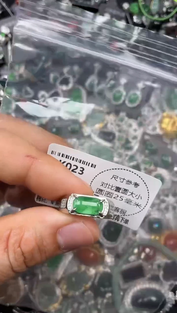 颈饰未镶嵌翡翠K023戒指