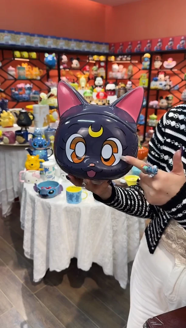 瓷片@@露娜猫陶瓷储物罐