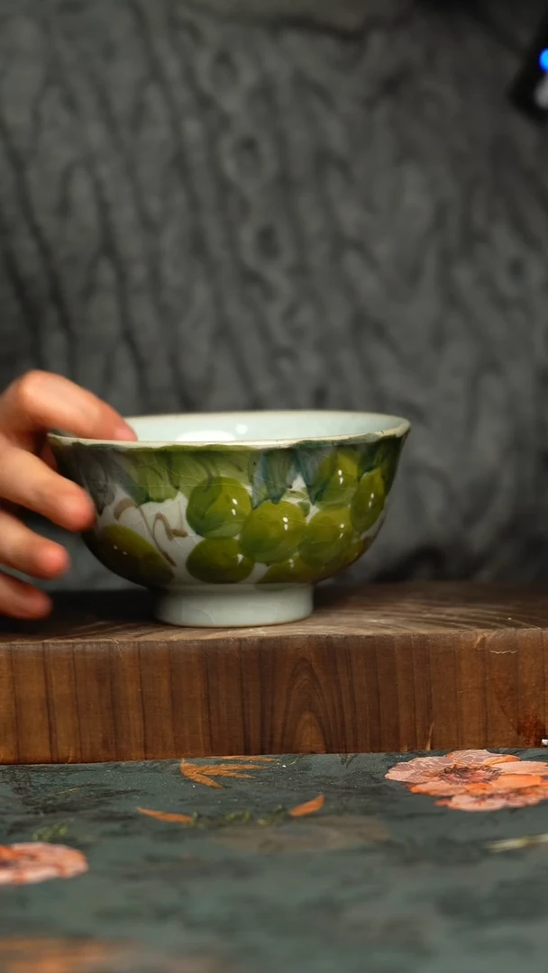 杯釉下彩手工手绘同款陶器