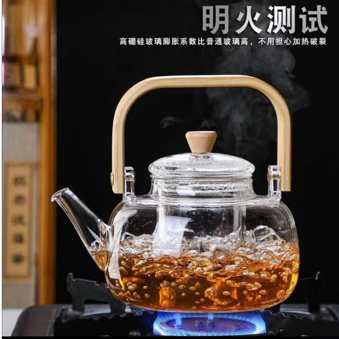 提梁壶木把急冷急热不绷不炸耐高温透亮