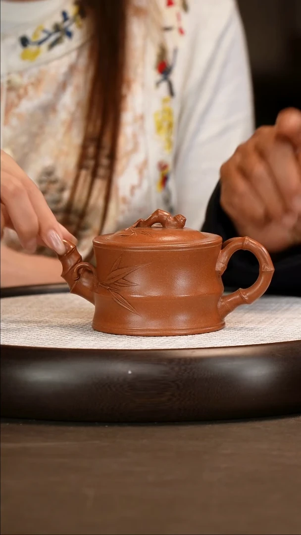 紫砂茶壶【陈小听】玉砂料 一品竹段   260cc