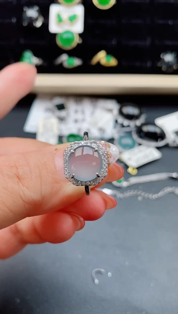 【闪购商品】翡翠戒指银S925镶嵌212121