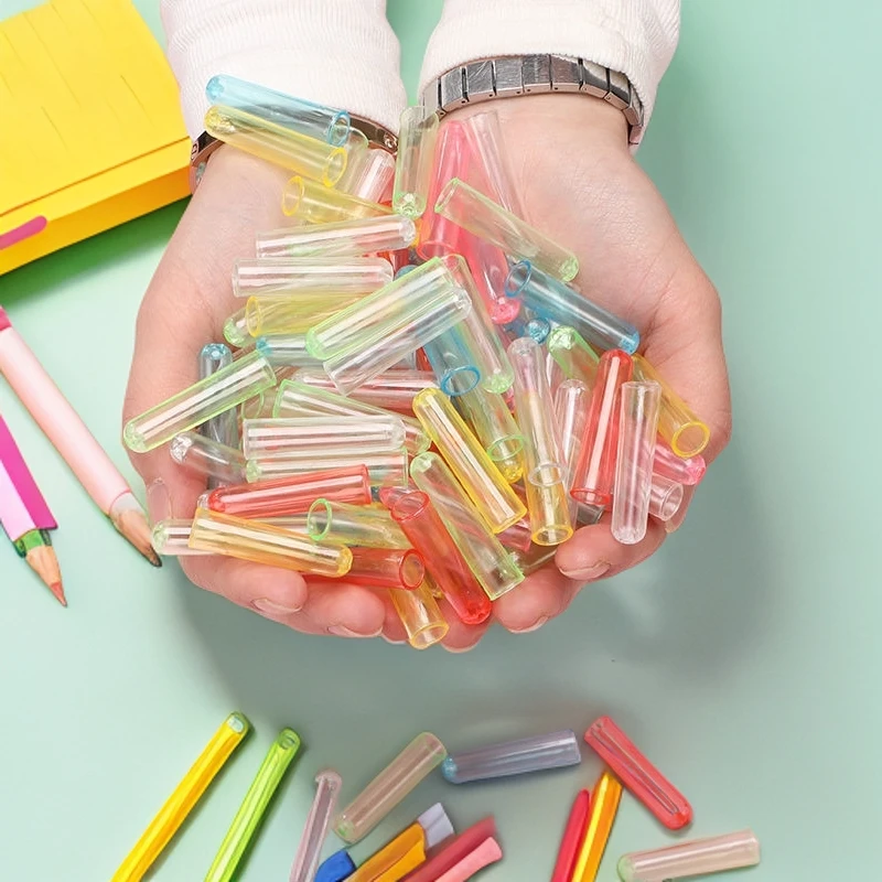 糖果色铅笔套笔帽批发小学生笔尖保护套 铅笔笔盖铅笔延迟器笔帽