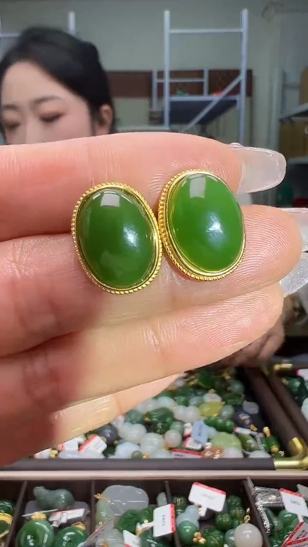 颈饰银S925镶嵌和田玉（多样性发货.发其一)12.13.98