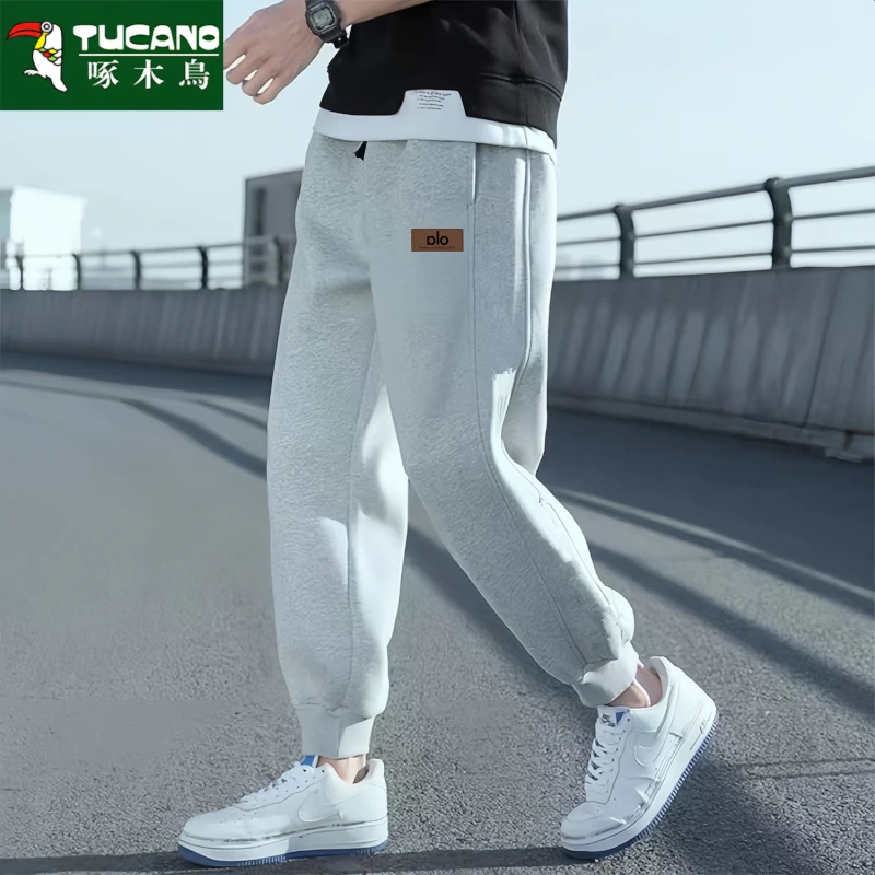 啄木鸟2025秋冬新款束脚卫裤男宽松休闲时尚百搭青少年运动休闲裤
