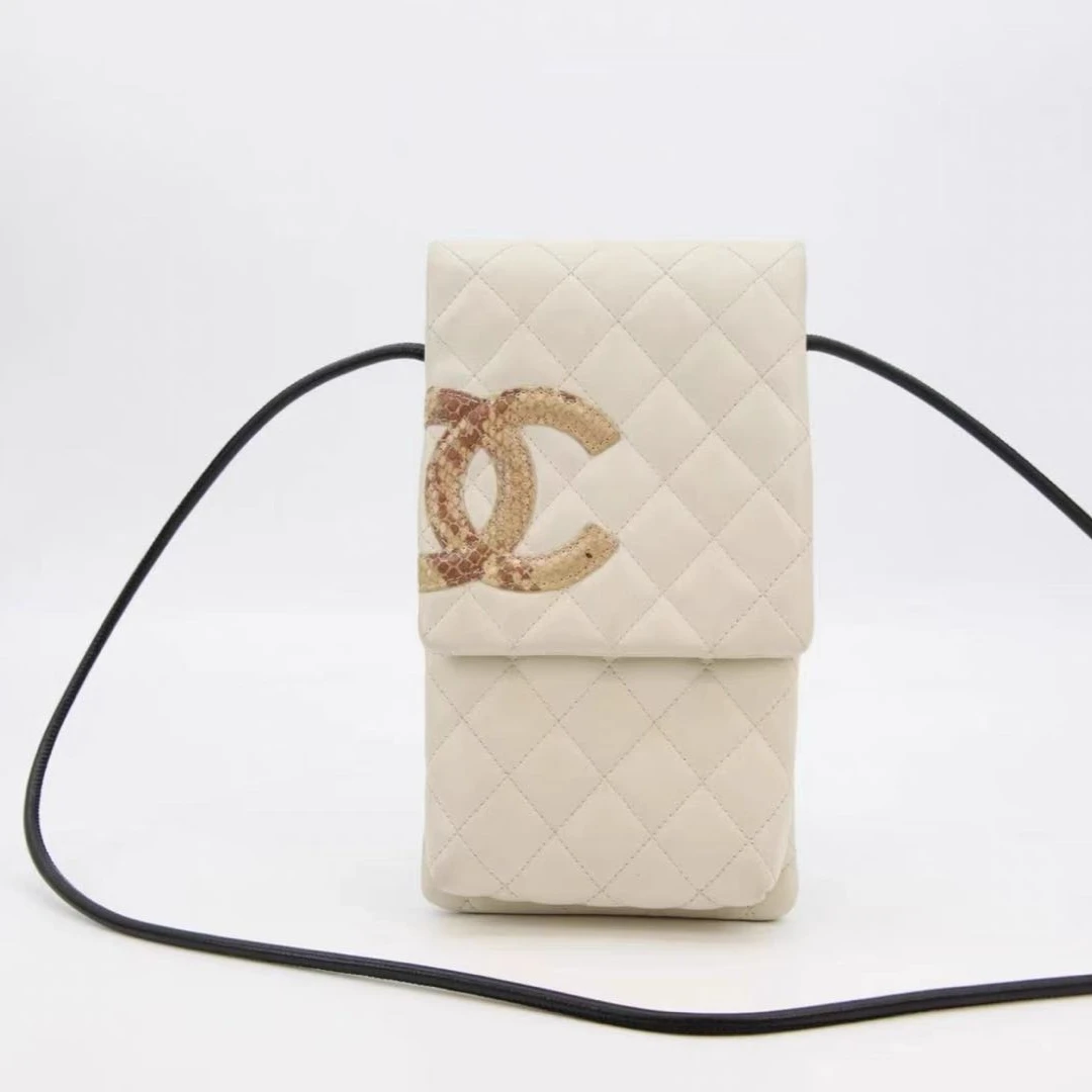 95新 Chanel/香奈儿 康鹏拼蛇皮翻盖挎包