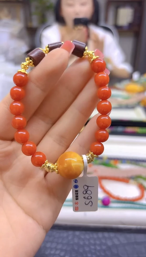 未镶嵌手链南红玛瑙DIY款S689