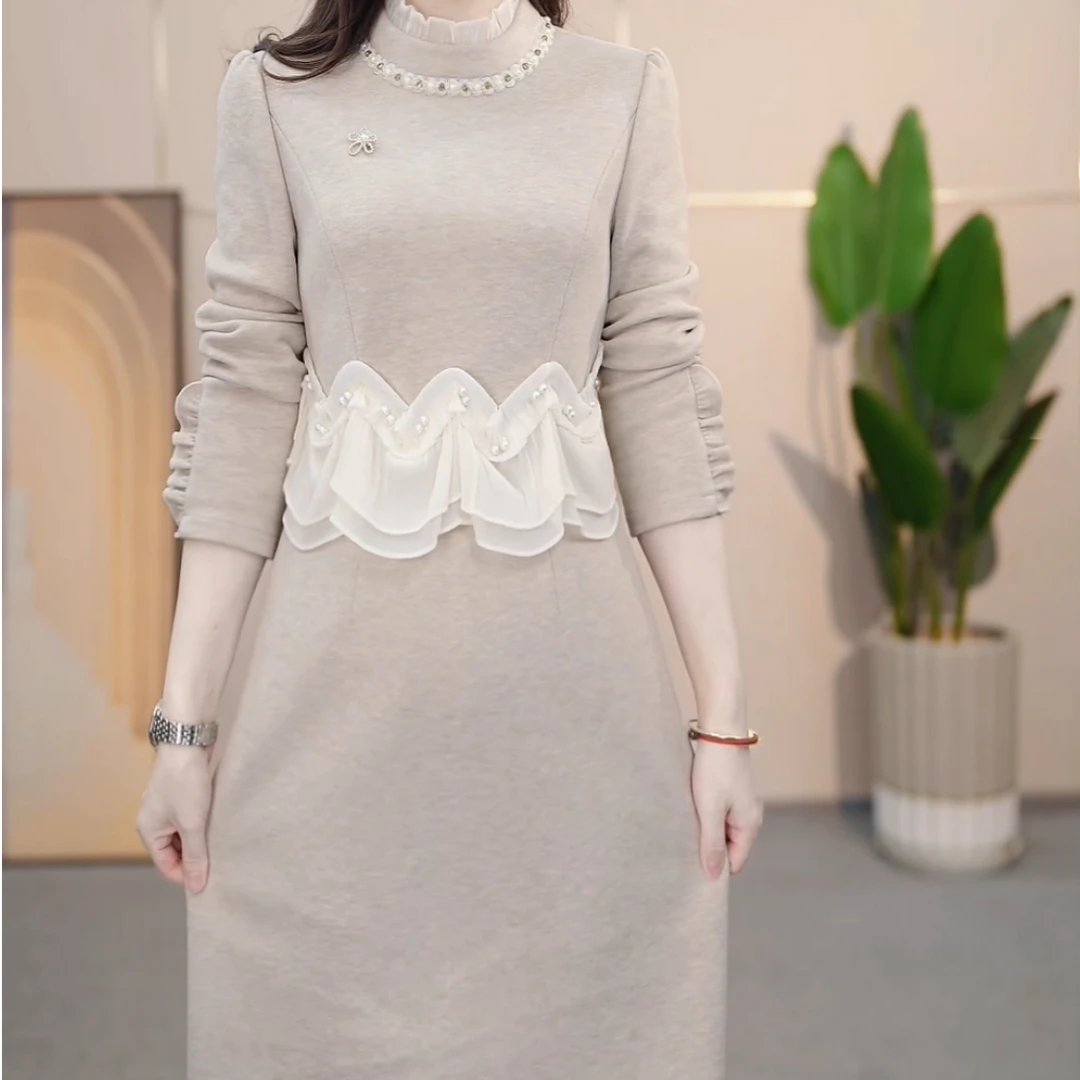 【依然定制】KK341#2025 新款 气质 显瘦  减龄 收腰 时尚 连衣裙