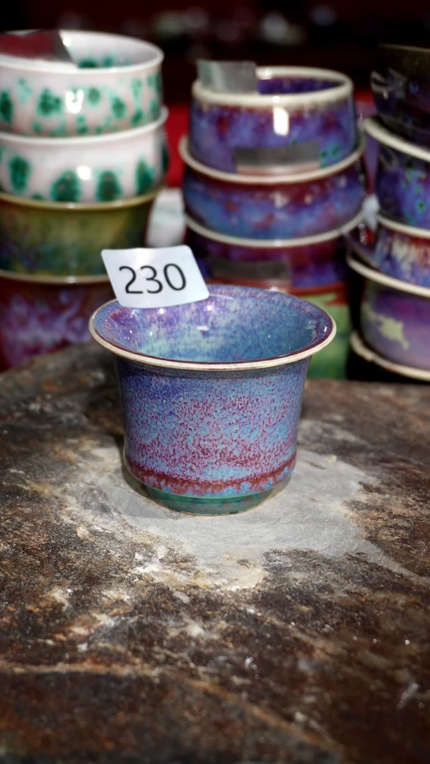 摆件精品窑变钧瓷茶器