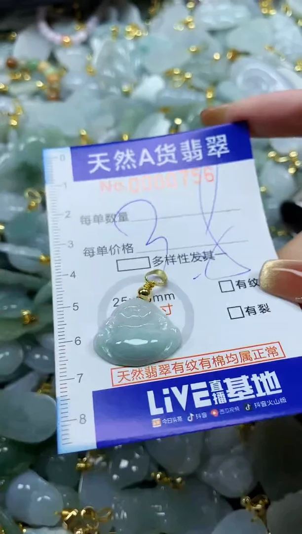 颈饰未镶嵌翡翠天然A货翡翠