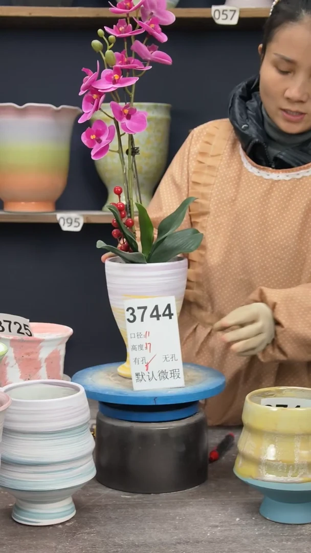 景德镇陶园花盆3744