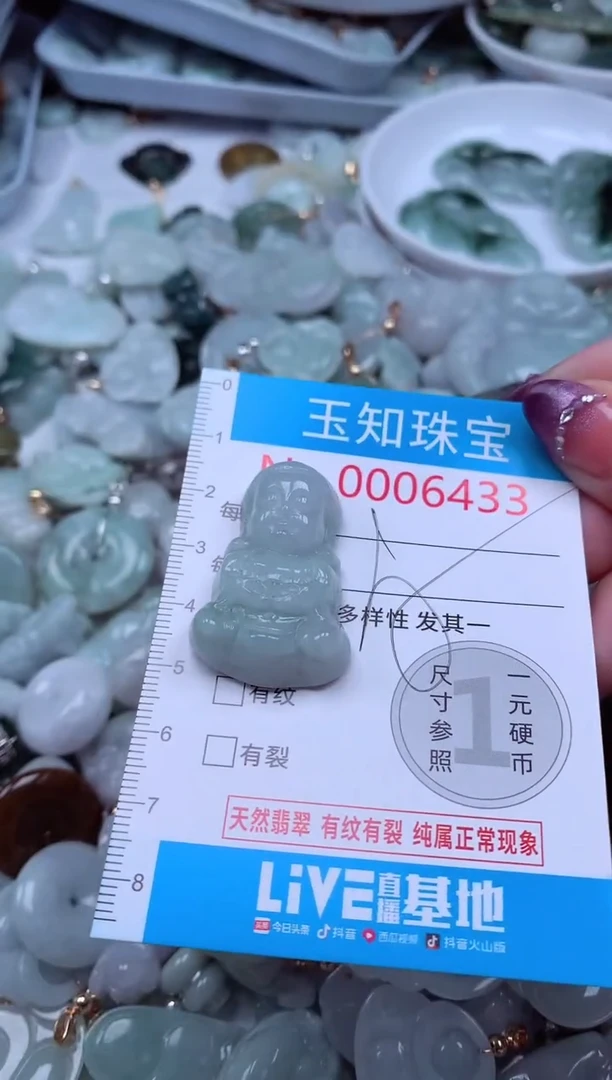 翡翠未镶嵌吊坠(不含链)433