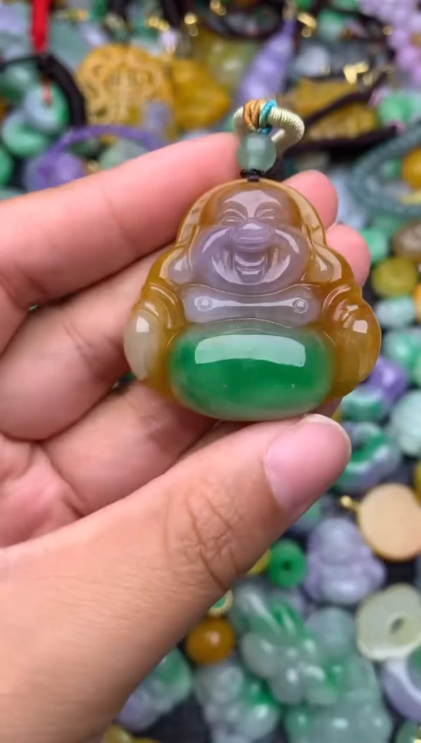 颈饰未镶嵌翡翠缅甸翡翠吊坠