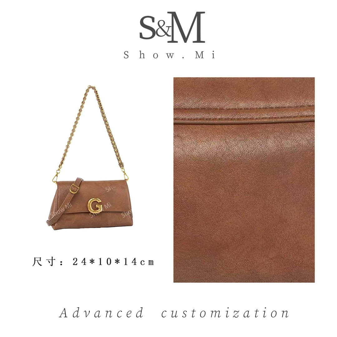 小号【Show Mi】QYX-81785-摩卡棕-轻奢小众时尚百搭女士包包sm