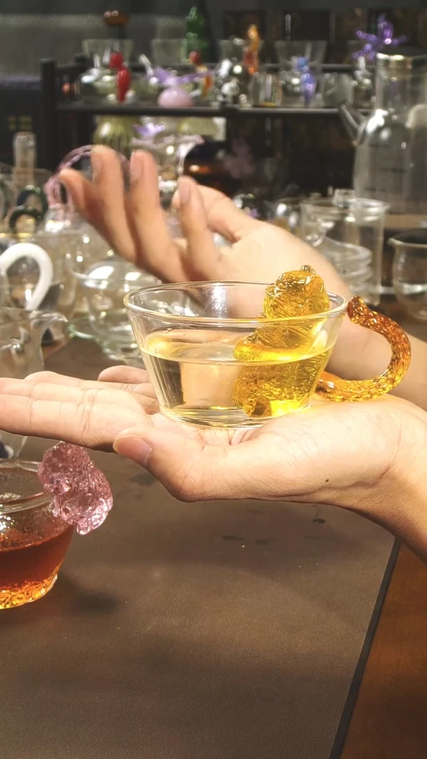 泡澡猫黄色猫猫主人杯