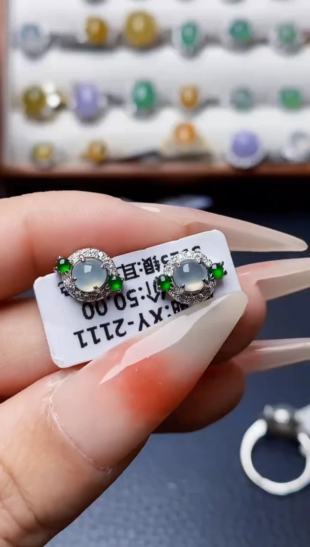 银S925镶嵌戒指翡翠1171