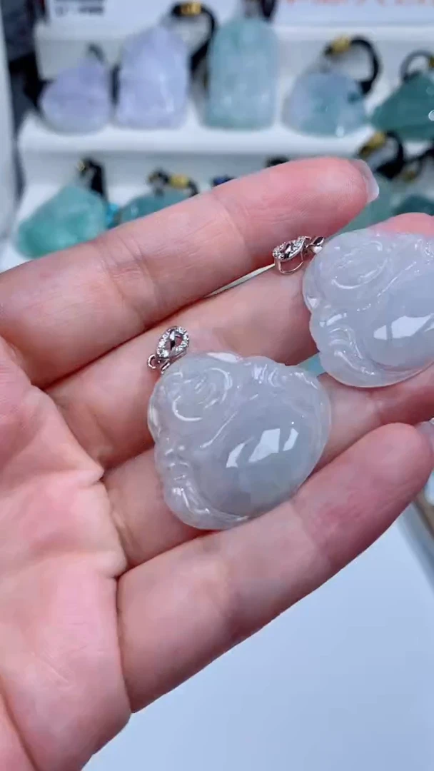 翡翠银S925镶嵌颈饰吊坠团购多样性发一件