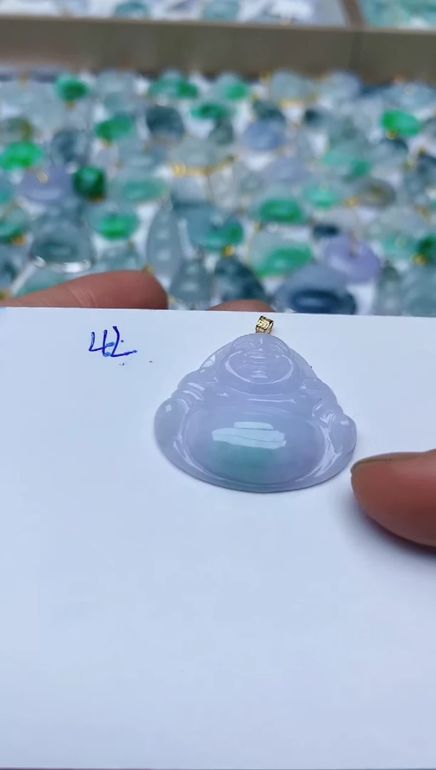 【闪购商品】翡翠颈饰18K金镶嵌天然翡翠A货