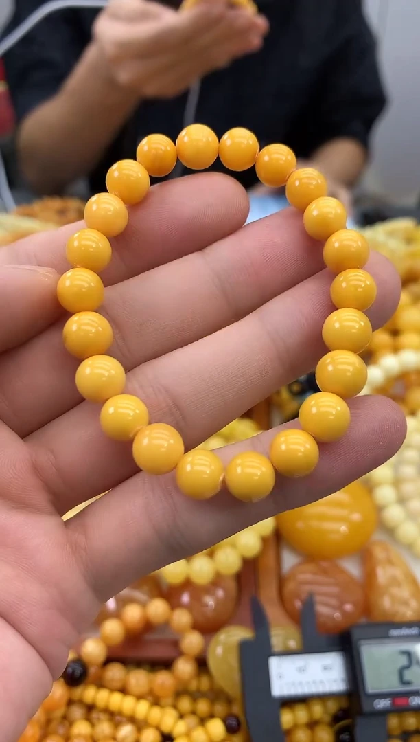 裸石蜜蜡未镶嵌手串