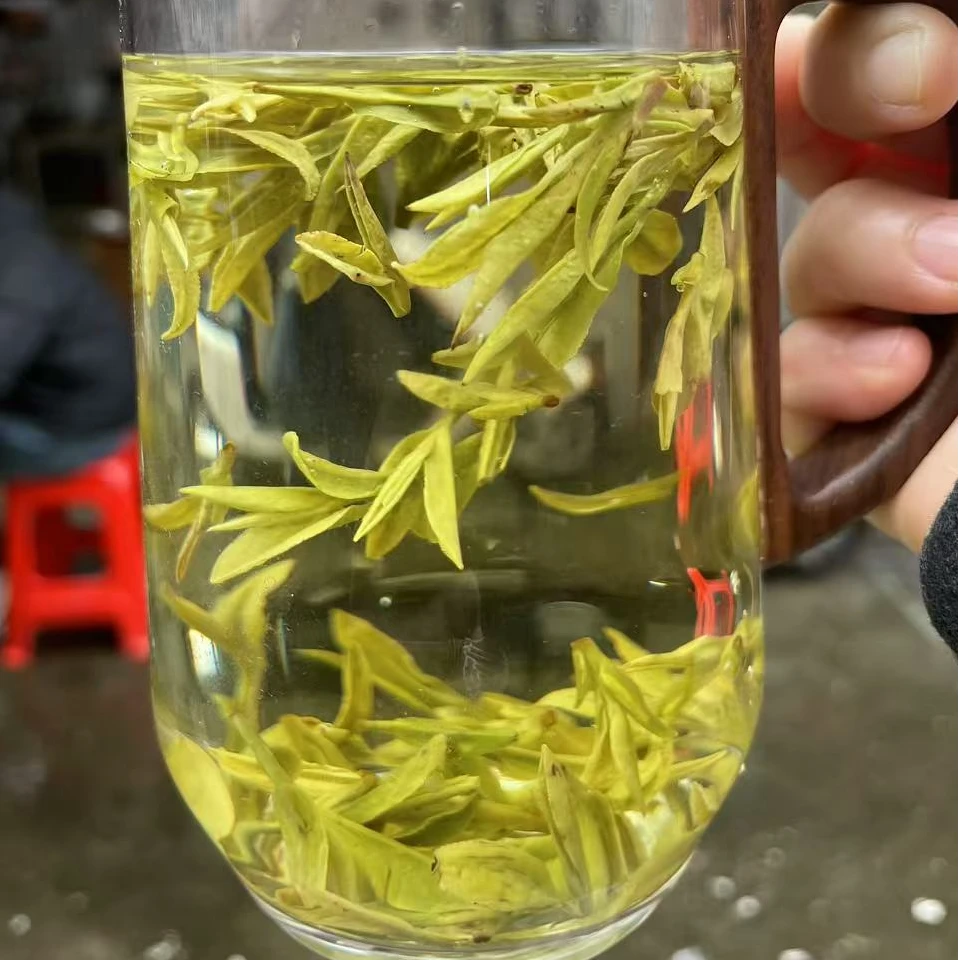 2025新茶明前高山龙井43豆花香浓郁鲜甜爽口茶味足回甘快