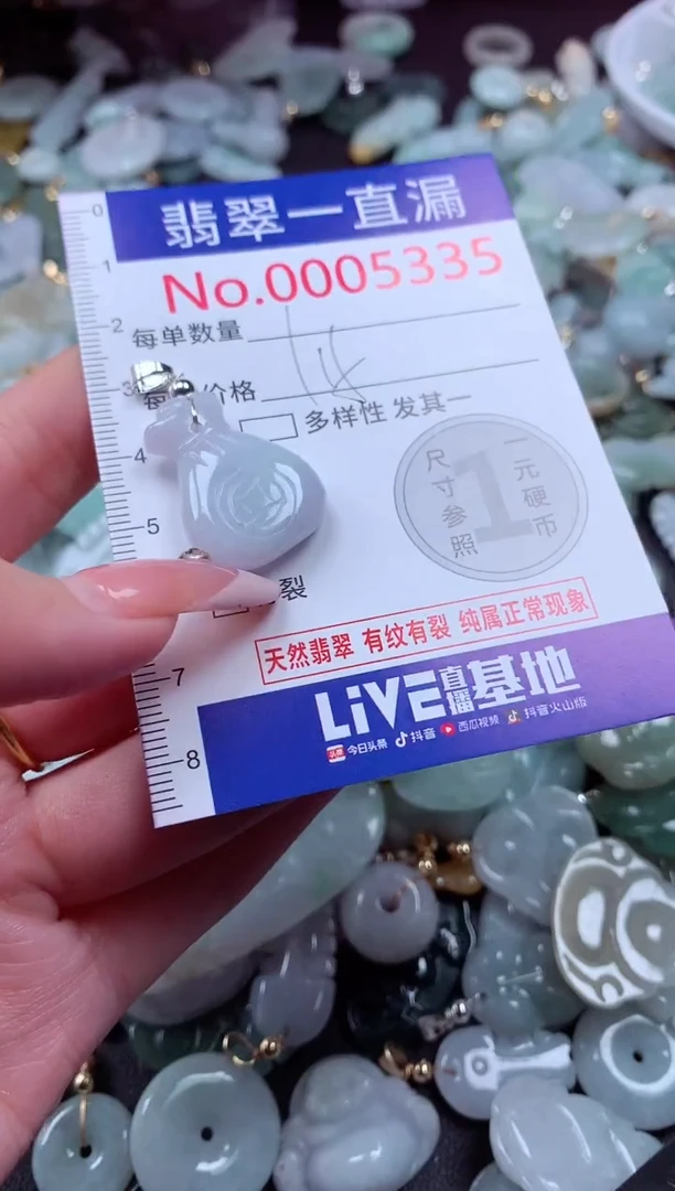 翡翠未镶嵌吊坠(不含链)5335