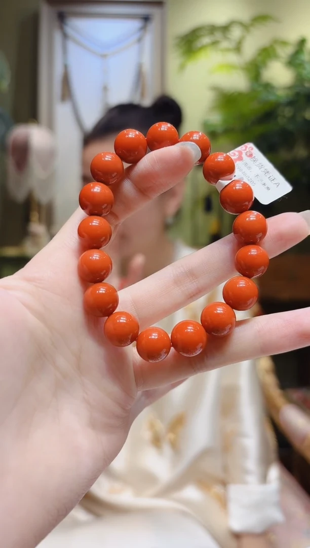 【闪购商品】南红玛瑙手串未镶嵌圆珠南红手串3/11左右