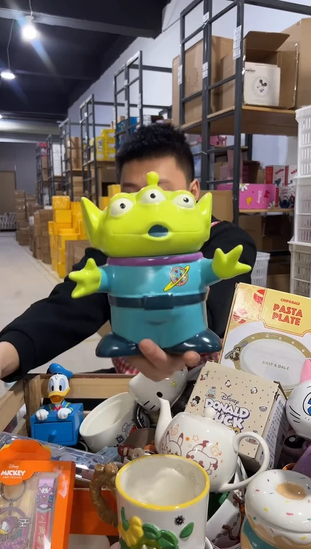 【闪购商品】杯陶瓷三眼仔全身罐