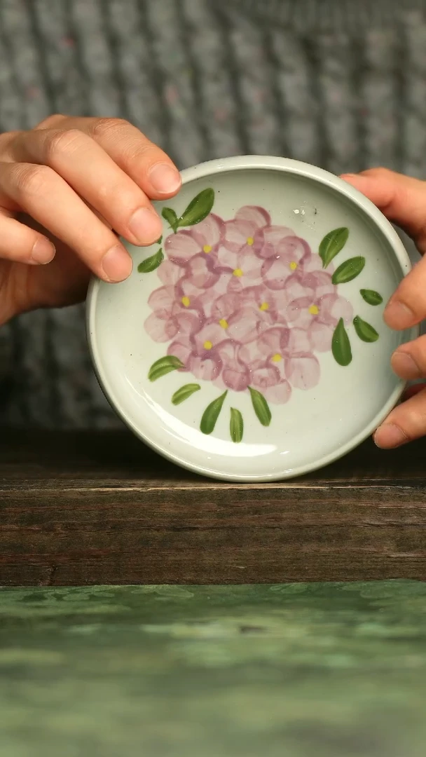 青诗集手工手绘瓷器