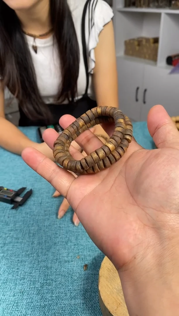 手串沉香厚片珠单圈棋楠手串12 多样性发一