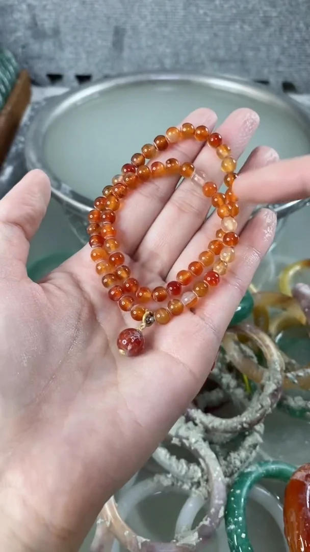 【闪购商品】玛瑙/玉髓手链未镶嵌玛瑙多圈