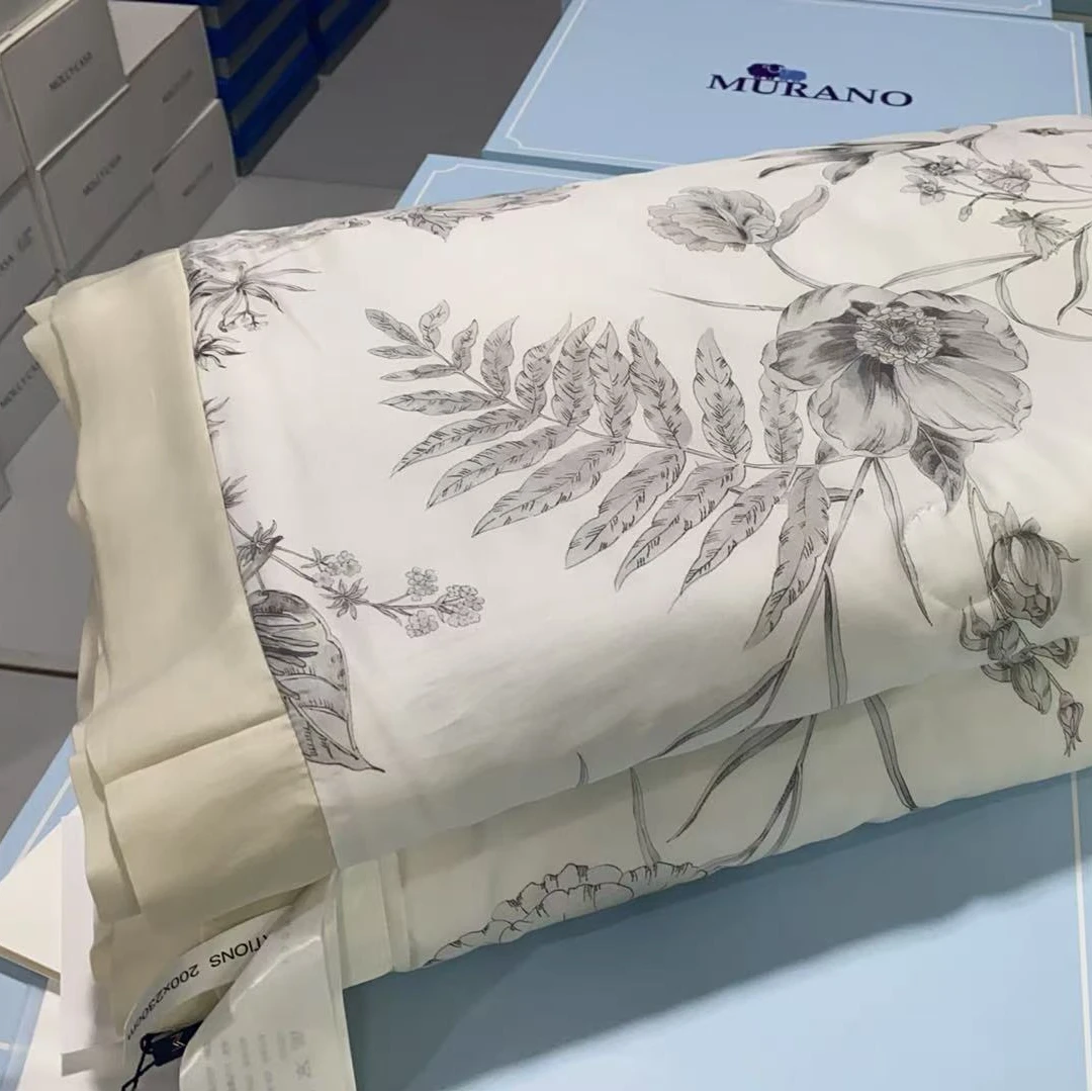 100%莱赛尔天丝夏被 空调被子-【青花】