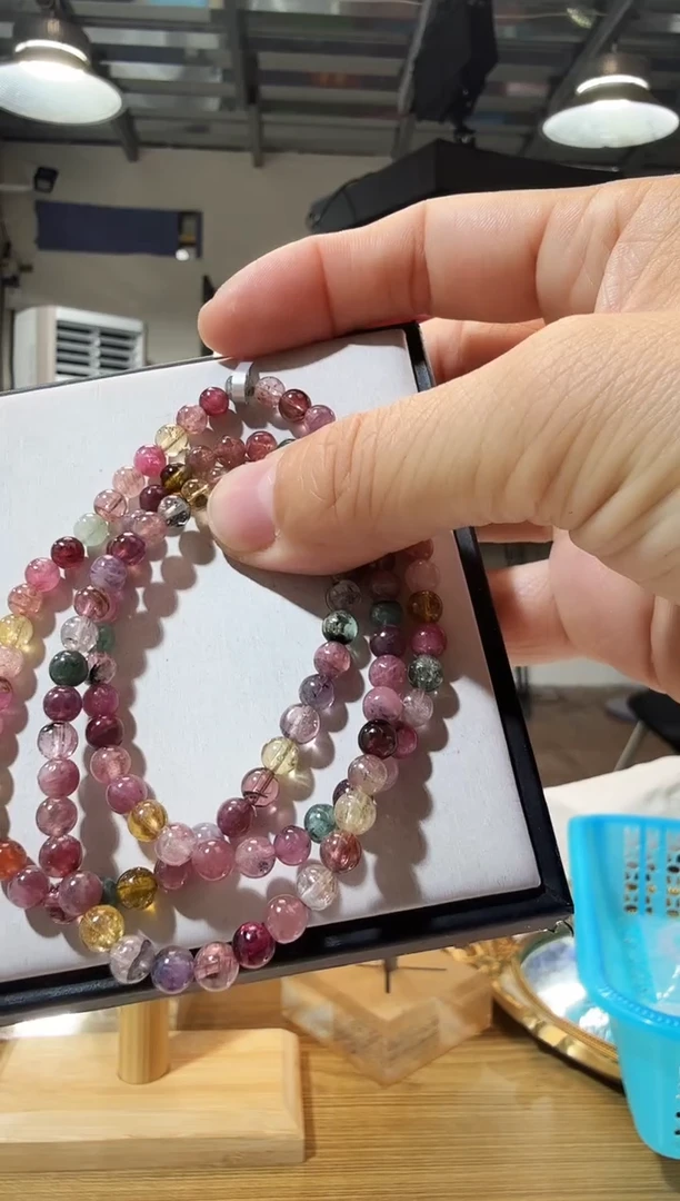 未镶嵌手链碧玺优0559 约5mm